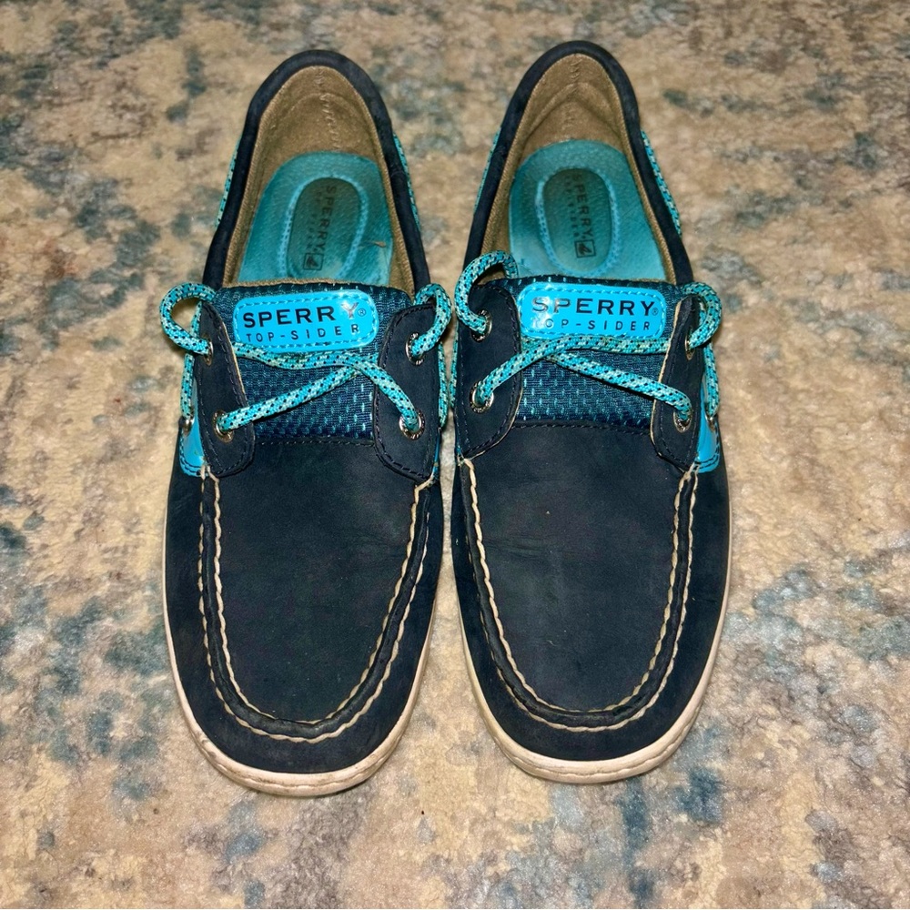Sperry Top-Sider Size 8 M Blue Boat Shoe Shoes Leather Women 9266743